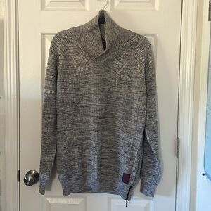 Scotch & Soda Men's Shawl-Collar Sweater with Side Zipper NWT Size Large